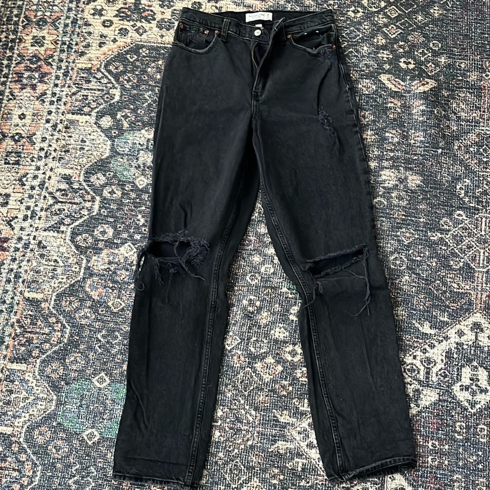 Abercrombie and fitch 90s straight ultra high rise size 29 (8 long) curve love
